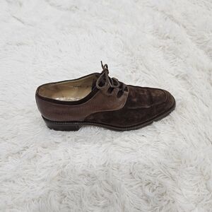 Vintage Neiman Marcus Two-Tone Brown Oxfords